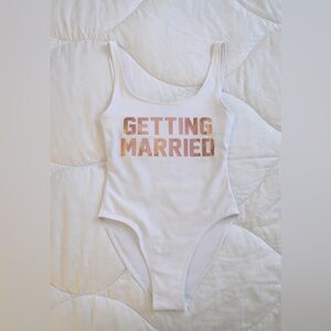 White 'Getting Married' Swimsuit